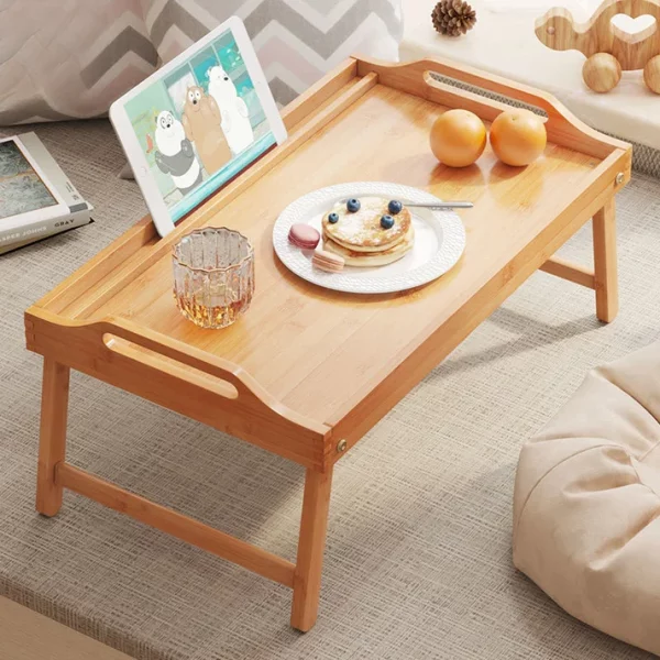 Bamboo Folding Bed Table