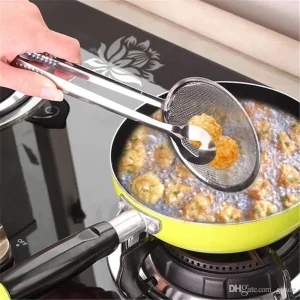 multifunctional filter spoon - fry tong - stainless steel filter spoon - oil strainer