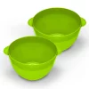 3 pcs plastic bowl set Plastic Bowl Set salad bowls green plastic bowls