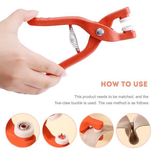 Pliers For Prong Snap Button With 25 Button