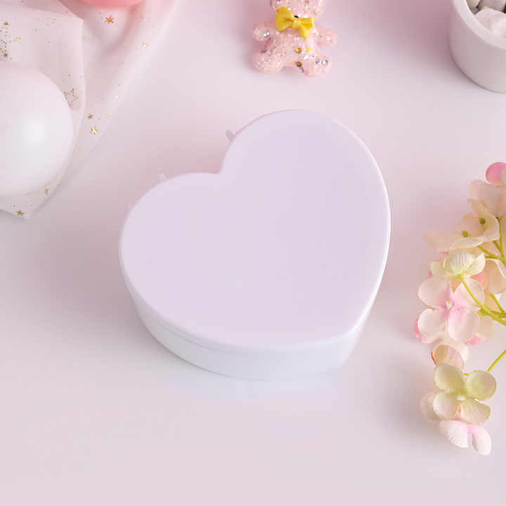 Heart Shape Jewellery Box Jewellery Organizer Girls Jewellery Box White Jewellery Box Jewellery Box With Mirror Jewellery Storage Box