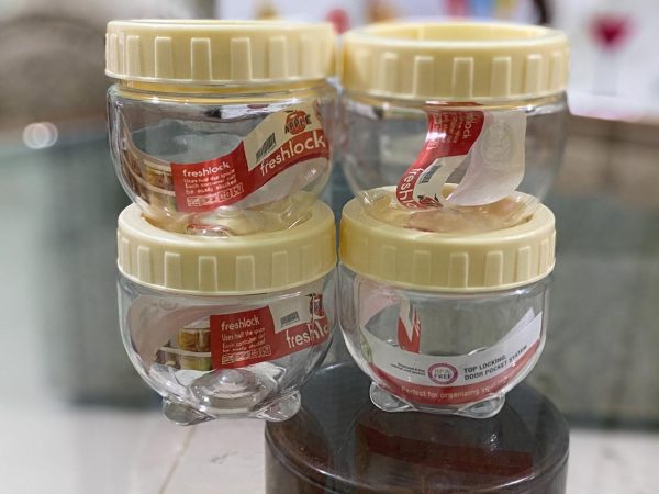 interlock spice jars mini jar Crystal Plastic Storage