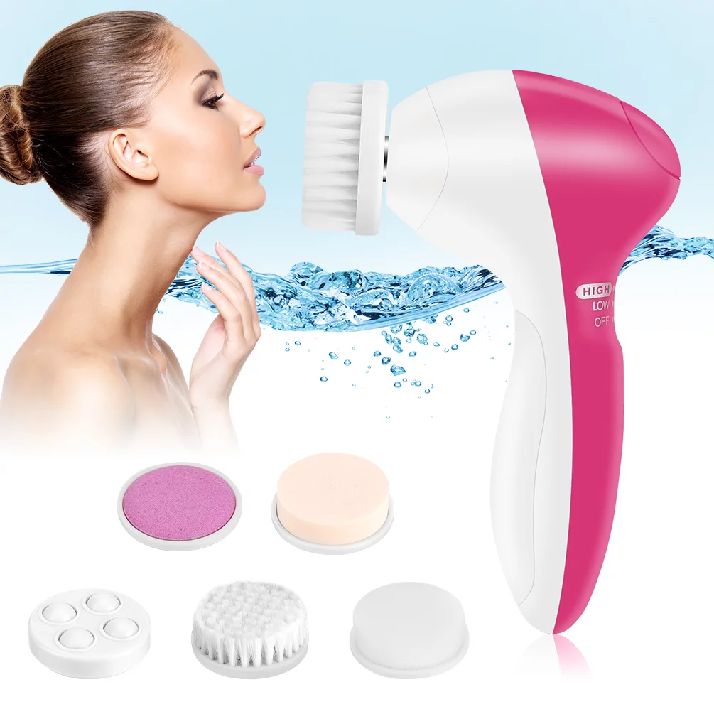 Electric Brush Face Massager 5 in 1 Electric Facial Brush