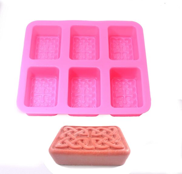 Soap Mold Big silicon liner Silicone Soap Mold for Soap Making 3D Handmade Craft Flowers Bathroom Kitchen Soap Mold silicon soap mold