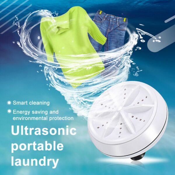 Turbine Mini Washing Machine, Portable Ultrasonic Turbine, Washing Machine Turner USB Powered