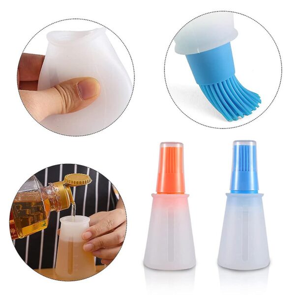 Silicone Oil Bottle Brush Grill Oil Bottle Brush Oil Bottle Brush Barbecue Cooking Baking Pancake BBQ Tools