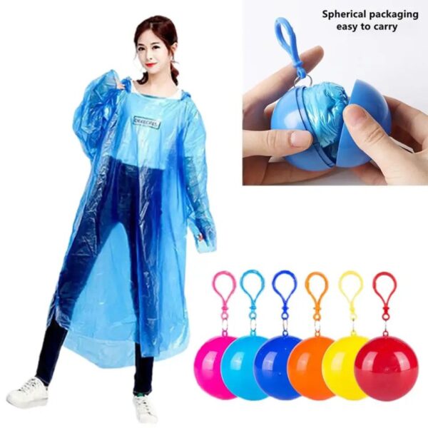SOL Kids Waterproof Hooded Poncho Raincoat – Disposable, 4-12 Pack (Blue, Unisex)