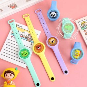 Mosquito Repellent Watch Cartoon Anti Mosquito Watch Kid Mosquito Killing Bracelet Anti-Mosquito Band Bracelet Outdoor Mosquito watch Lightweight Kid Mosquito Killing Bracelet Insect Bugs Repellent Wristband