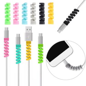 Spiral Silicone Cable Protector silicone cable protector Handsfree Wire Protector Wire Protector Charger Cable Saver Mouse Cable Protector