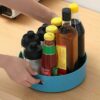 360 Degree Rotating Cabinet Organizer cabinet organizer Anti Slip Office Household Shelf Storage Tray Multi Functional Storage Tray