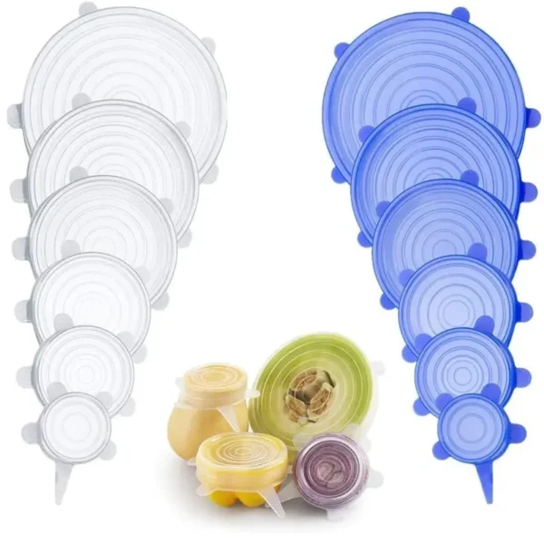 Silicone Stretch Lids Bowl Covers Food Cover Airtight Bowl Cover Lid Silicone Food Cover Universal Silicone Lids