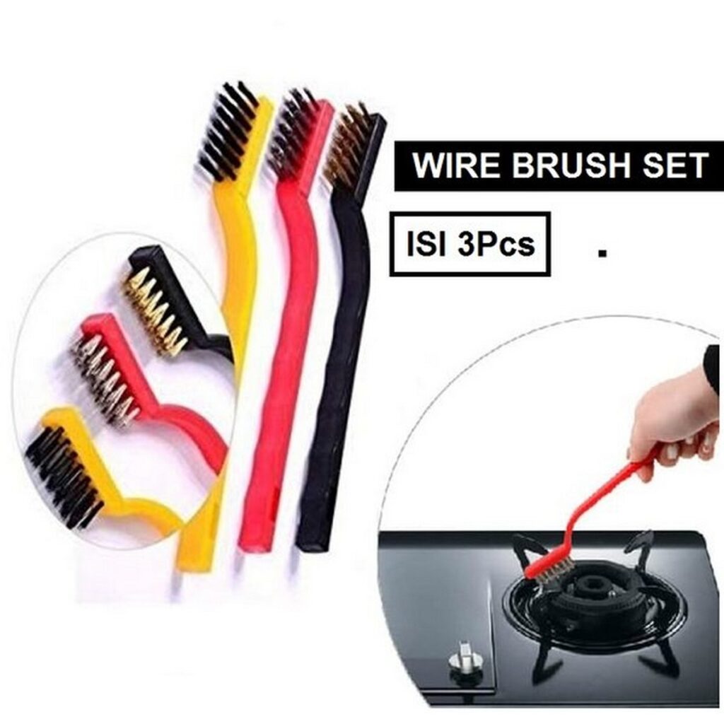 3pc wire brush cleaning tool