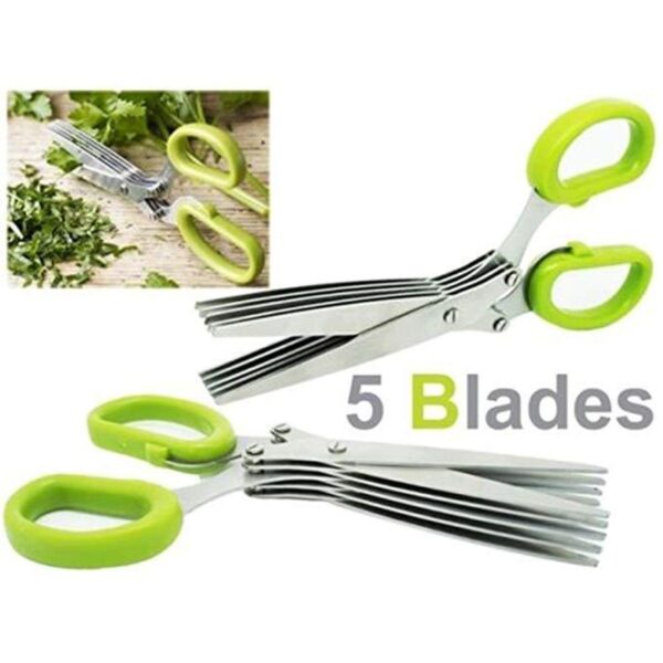 5 Blade Scissors Kitchen, herb scissors, kitchen tools, 5 Blade Security Shredding Scissors, Multi blade scissors, 5 Blade Vegetable Steel Herbs Scissor. Vegetable Steel Herbs Scissor