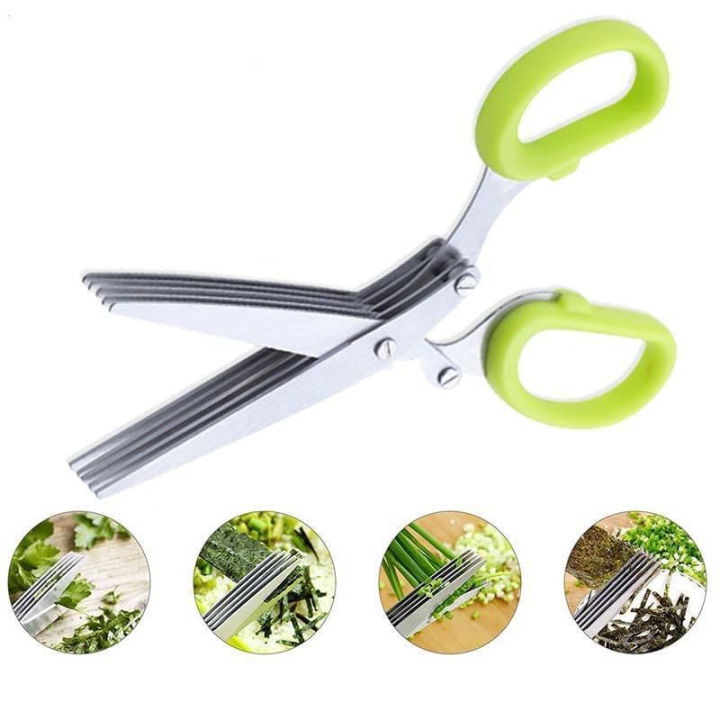 5 Blade Scissors Kitchen, herb scissors, kitchen tools, 5 Blade Security Shredding Scissors, Multi blade scissors, 5 Blade Vegetable Steel Herbs Scissor. Vegetable Steel Herbs Scissor