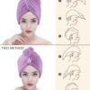 Quick Dry Hair Towel, Hair Cap Towel, DRY HAIR CAP, MAGIC DRYING TURBAN WRAP HAT, Hair Wrap Towel for ladies, Super Absorbent Shower Cap,