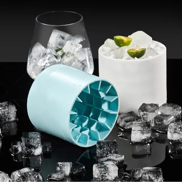 Ice Bucket Cup Mold, Portable Ice Bucket Mold, Ice Cubes Tray Food Grade, Silicone Ice Maker, Ice Bucket, Ice Ball Maker Mold, Ice Trays for Freezer Cocktail, Cup Silicone Ice Bucket