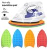 Non-slip Iron Rest Mat, non slip insulation pad, Silicone Heat Resistant mat, Ironing Board Hot Resistant, Electric Iron pad, Protection Silicone Heat Iron, Stand Mat Ironing Pad,