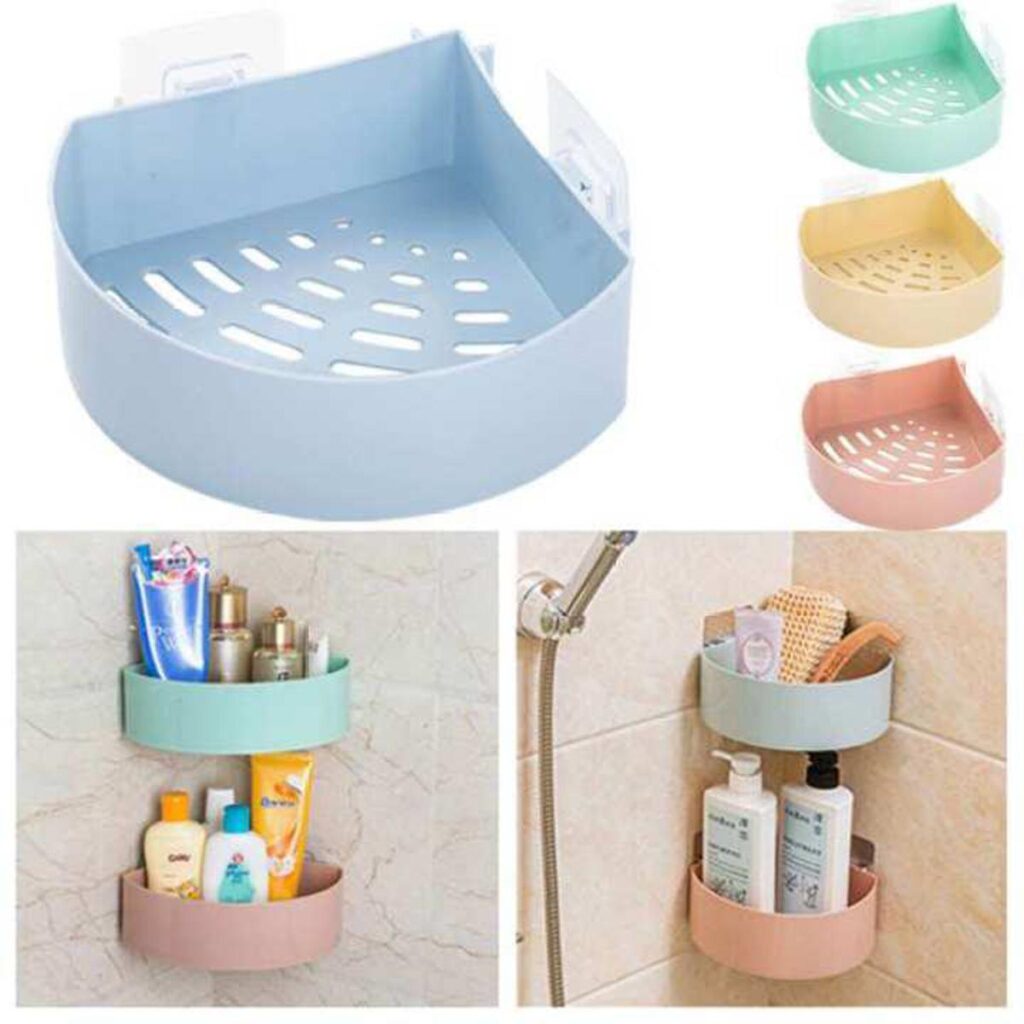 Wall Mount Corner Shelf Basket