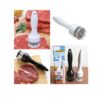 Meat Tenderizer Tool - Round Meat Tenderizer Tool - Stainless Steel Steak tenderizer - Meat Hammer - Needle Large Steak Tenderizer