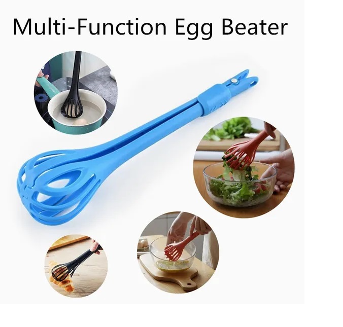 Plastic Egg Tong, Plastic Noodles Holder, Kitchen Whisk Versatile, Dual Use Manual Egg Whisk, Food Tong for Baking, Multipurpose Home Kitchen Tool, Egg Whisker, spaghetti tong, sandwich tong, fruit tong,