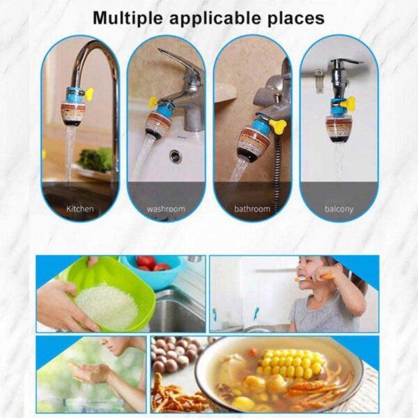 Six Layer Filter Faucet, Clean Purifier Filter, Kitchen Faucet Tap, Tap Water Purifier, Tap Filter Shower, Head Nozzle Cleaning Faucet,