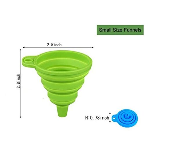 Foldable Kitchen Funnel, Liquid Oil Hopper, Tool Kitchen Funnel, Silicon Funnel, Oil Water Funnel, Funnel For Water Bottle Liquid Transfer, Collapsible Silicone Foldable Funnel,