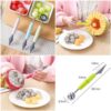 Stainless Steel Melon Fruit Spoon, Kitchen Cut Watermelon, Dig Ball Ice Cream Scoop, Carving Knife Fruit Cutter, Slicer Spoon, Tools Food Cutter, Kitchen Gadgets,