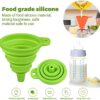 Foldable Kitchen Funnel, Liquid Oil Hopper, Tool Kitchen Funnel, Silicon Funnel, Oil Water Funnel, Funnel For Water Bottle Liquid Transfer, Collapsible Silicone Foldable Funnel,
