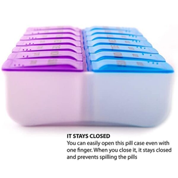 Travel Pill Box - Pill Box Organizer - Disposable Plastic Pill Box - Pill Case - Small Pill Container - Portable Travel Cute Pill Box - Weekly Pill Organizer