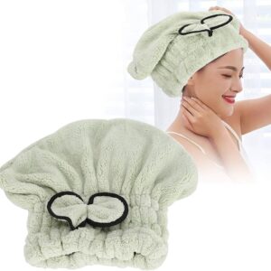 Hair Drying Towel Cap - Quick Hair Drying Bath Towel - Spa Bowknot Wrap Towel Hat - Comfortable Bath Spa Cap - Absorbent Hair Drying Towel