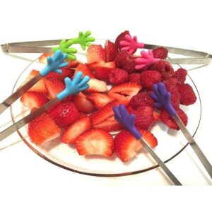 Stainless Steel Silicone Mini Tong, Mini Tong Clip, Salad Pliers Kitchenware, Mini Tongs Dessert, Tongs Food, Tongs Ice Cube, Cake Tong,