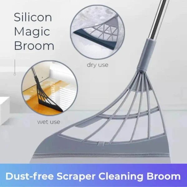 Magic Wiper | Magic Wiper Price in Pakistan | 2 In 1 Multifunction Magic Broom Wiper Scraper | Sueea Magic Wiper Broom | Silicone Mop for Wash Floor