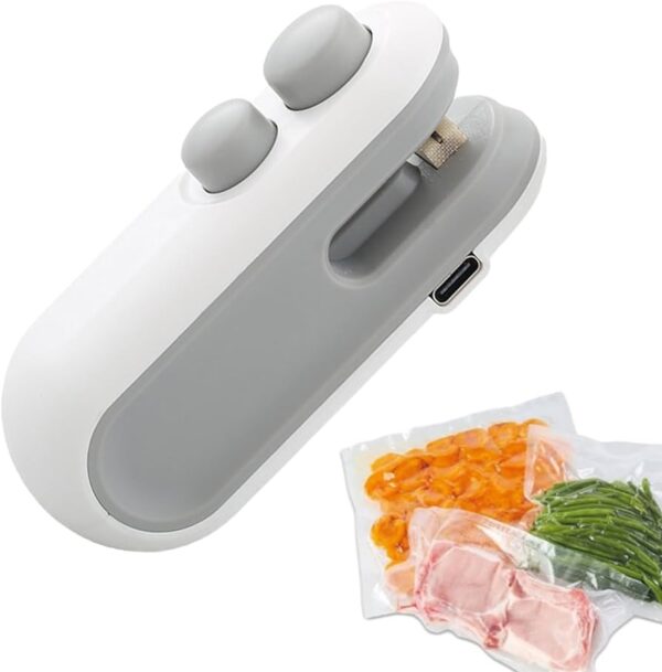 2 in 1 Sealing Machine - Portable Sealing Machine - Rechargeable 2 In 1 Sealing Machine - Snack Bag Sealer