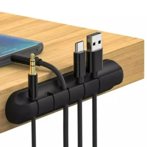 Cable Organizer - 4 Holes Cable Organizer - Wire Winder For Fast Charging Cable - Earphone Headphone Headsets Holder - Gaming Mouse Cord Holder