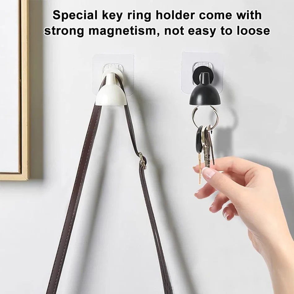 Magnetic Lamp Key Holder, Magnet Table Lamp Key Hook, Lamp Shape Metal Key Rack, Key Hanger, Lamp Shaped Key Holder, Wall Hanging Hook Key Holder, Self-Adhesive Clothes Hat Key Holder,