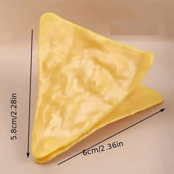 Tortilla Food Bag Chip Clip 4Pcs, Food Bag Chip Clip, Food Storage Bag Clip, Document Sealing Clamp, Cute Chip Clips, Triangle Chip Clips for Office,