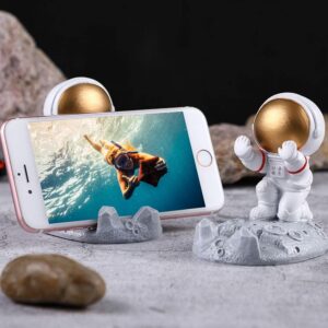 Astronaut Mobile Holder - Astronaut Model Mobile Phone Holder - Anti-slip Tablet Desktop Stand - Spacesuit Figurine Mobile Phone Holder