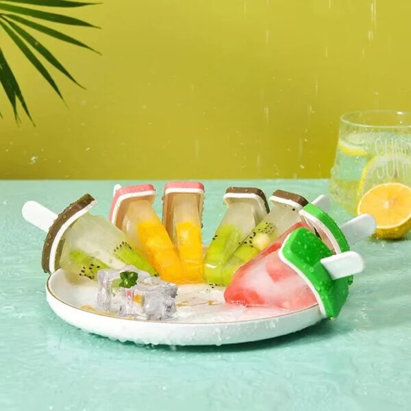 Fruit Shape Ice Cream Mold, Tropical fruits ice cream, Ice Lolly Kulfi Moulds, Ice Cream Pop Maker, Popsicle Ice Cream Mold,