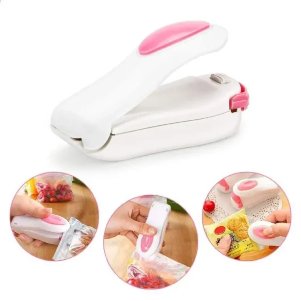 Mini Sealing Machine - Mini Portable Sealer - Food Bag Heat Sealing Device - Portable Mini Heat Sealing Machine - Mini Portable Handy Plastic Bag Sealer