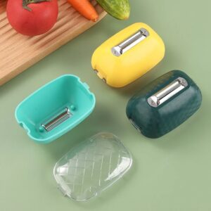 Fruit & Vegetable Peeler Storage Box, Food Grater, peeler, Fruit Peeler Cutter, Cucumber Sharpener Peeler, Kitchen Tool,