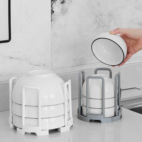 Desktop Bowl Holder - Retractable Drain Storage Rack - Drain Storage Rack - Retractable Bowl Holder - Kitchen Bowl Holder