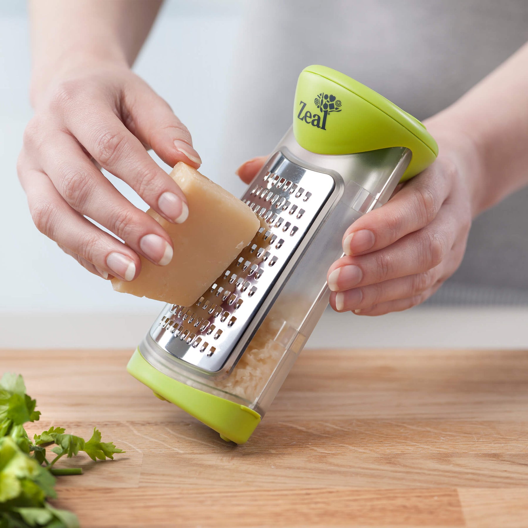 Grate and Shake Cheese Grater - Grate and Shake Table Grater - 2 in 1 Cheese Grater - Cheese Grater With Container - Stainless Steel Vegetable Grater