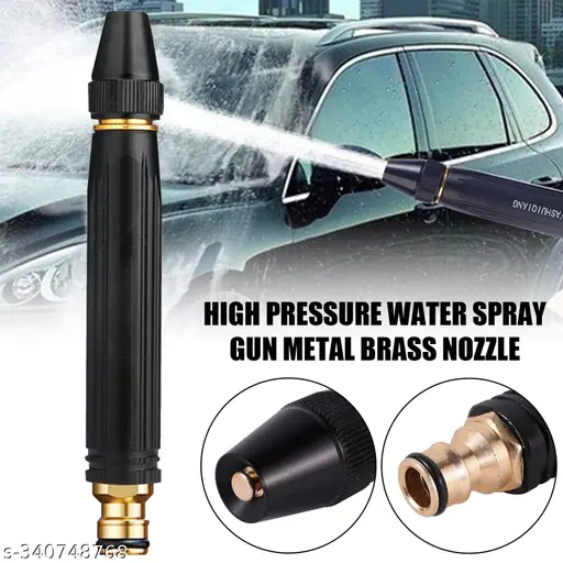 Nozzle Spray Gun - Metal Adjustable Nozzle Water Spray - Gun For Car Wash - Gardening Tool - Hose Sprinkler Metal Car Wash - Water Hose Straight Nozzle